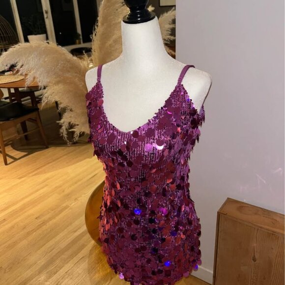 New Klesis Dress sz small Simons gorgeous glitter 30 inch length stretch - Picture 7 of 10